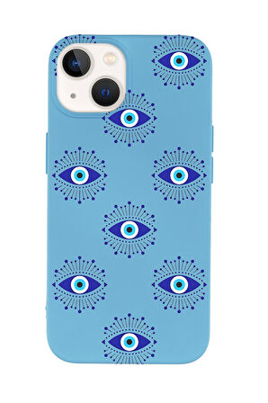 iPhone 15 Uyumlu Mystic Aura Desenli Premium Silikonlu Telefon Kılıfı