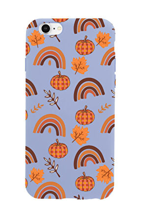 iPhone 6 Uyumlu Sonbahar Desenli Premium Silikonlu Telefon Kılıfı