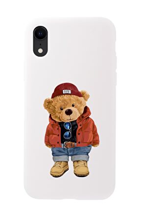 iPhone Xr Teddy Bear Premium Silikonlu Telefon Kılıfı
