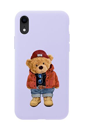 iPhone Xr Teddy Bear Premium Silikonlu Telefon Kılıfı