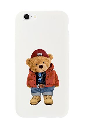 iPhone 6S Teddy Bear Premium Silikonlu Telefon Kılıfı