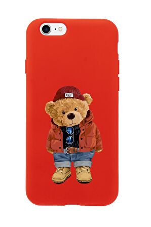 iPhone SE 2020 Teddy Bear Premium Silikonlu Telefon Kılıfı