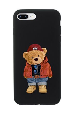 iPhone 8 Plus Teddy Bear Premium Silikonlu Telefon Kılıfı
