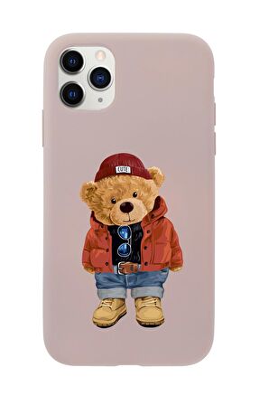 iPhone 11 Pro Teddy Bear Premium Silikonlu Telefon Kılıfı