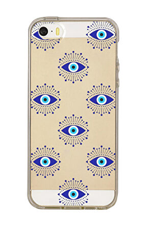 iPhone 5 Uyumlu Mystic Aura Desenli Premium Şeffaf Silikon Kılıf 