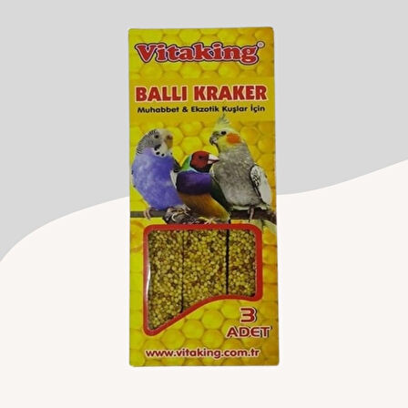 Muhabbet Kuşları İçin Ballı Kraker 3lü