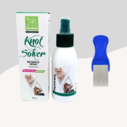 Kıtık Açıcı Kolay Tarama Spreyi + Bit Pire Tarağı Mavi