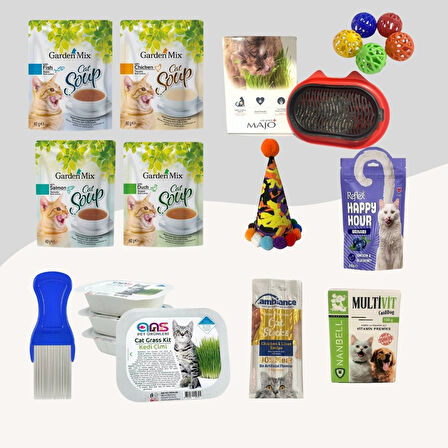 Kediler İçin Full Ödül Eğlence Paketi 12Li Set