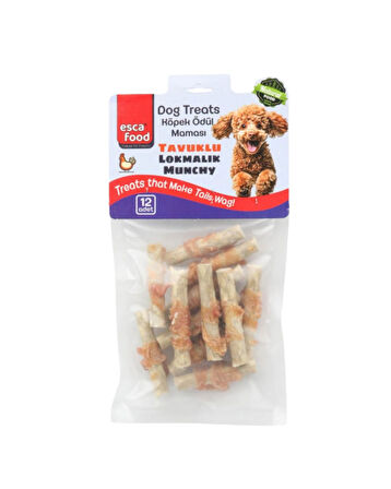 Tavuklu Lokmalık Munchy Kalın 6cm 12Li