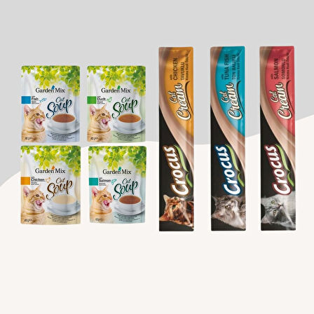 4lü Kedi Çorbası + 3lü Krema Ödül
