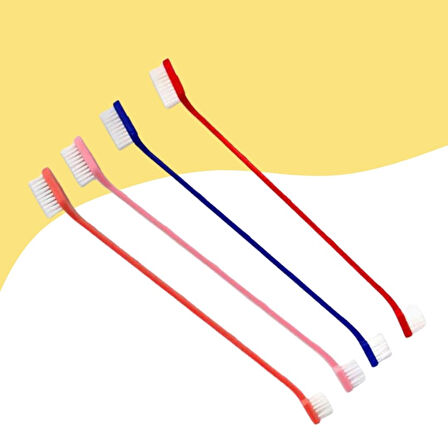 Köpekler ve Kediler İçin Yumuşak Diş Fırçası 4Lü Paket