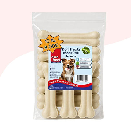 Köpekler İçin 20,5Cm Sütlü Çiğneme Ödül Kemiği 10Lu Paket