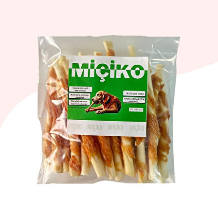 Tavuk Sarma Burgu Çubuk Köpek Ödül Kemiği 45Li Paket