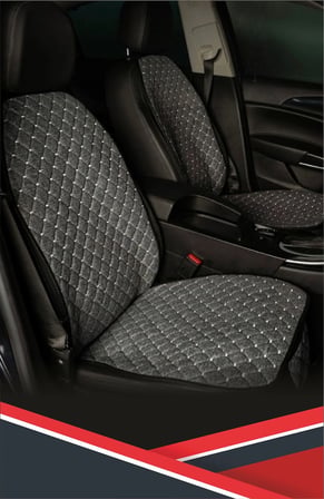 MAZDA 3 İLE UYUMLU GRİ RENKLI KETEN KOLTUK MİNDERİ 7'Lİ SET