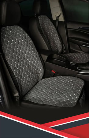 TOYOTA LAND CRUİSER PRADO İLE UYUMLU GRİ RENKLI KETEN KOLTUK MİNDERİ 7'Lİ SET