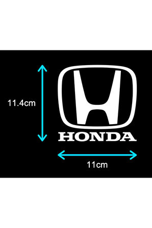 Honda İçin Uyumlu Aksesuar Oto Sticker Beyaz 11 Cm