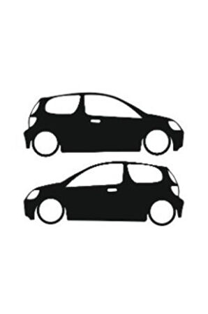 Otomobil Tasarım Oto Sticker Model 15 Siyah 16*6 Cm