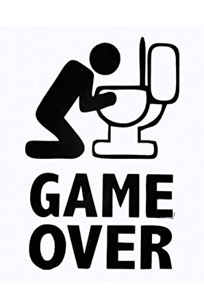 Game Over Sticker 10*15 Cm