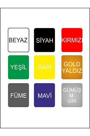 İsteğe Bağlı Arka Cam Özel Yazı Oto Sticker