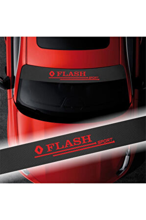 Renault Flash İçin Uyumlu Aksesuar Oto Ön Cam Oto Sticker Karbon