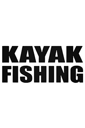 Kayak Fishing Oto Sticker 20 Cm