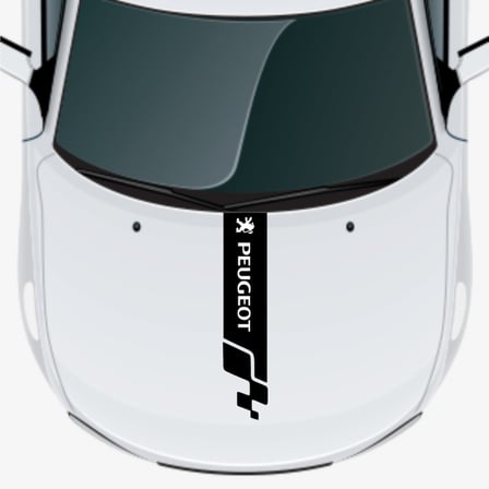 Peugeot Rcz İçin Uyumlu Aksesuar Oto Kaput Şerit Sticker