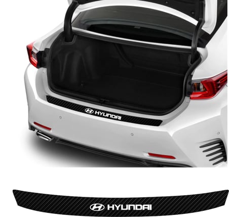 Hyundai Excel İçin Uyumlu Aksesuar Oto Arka Tampon Bagaj Koruyucu Sticker 92*7 Cm