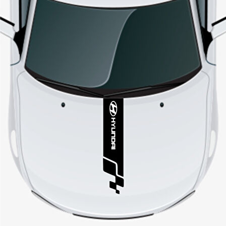 Hyundai Coupe İçin Uyumlu Aksesuar Oto Kaput Şerit Sticker