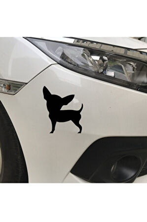 Sevimli Köpek Tasarım Su Geçirmez Çıkarılabilir Oto Sticker 2 Parça17*14,5 Cm