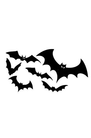 Yarasa Tasarım Su Geçirmez Çıkarılabilir Oto Sticker 19*36 Cm
