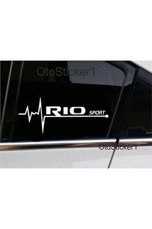 Kia Rio Sport Nabız Kalp Atışı Ritim Sticker 2 Adet