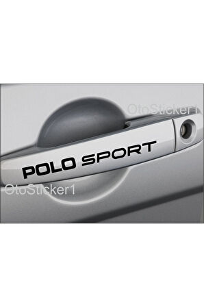 Volkswagen İçin Uyumlu Aksesuar Polo Sport Kapı Kolu Sticker Set 8 Ad 13*1 Cm