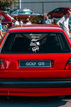 Oto Arka Cam Sticker İngilizce Model 73 40*20 Cm