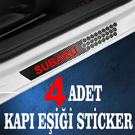 Subaru özel Oto Kapı eşikleri Sticker Karbon 4 Adet