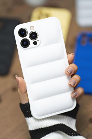 iPhone 14 Pro Max Uyumlu Airbag Puffer Silikonlu Şişme Kılıf