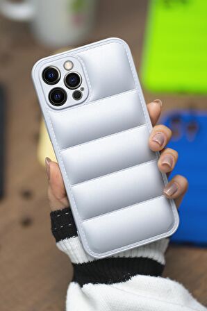 iPhone 14 Pro Max Uyumlu Airbag Puffer Silikonlu Şişme Kılıf