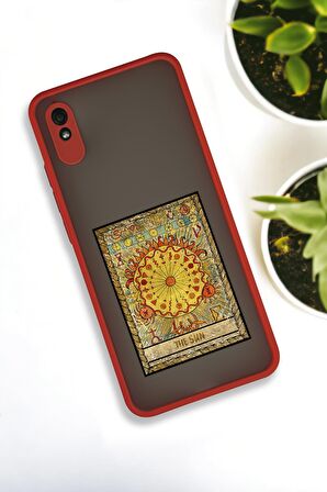 Xiaomi Redmi 9A Uyumlu The Sun Deer Desenli Buzlu Şeffaf Lüx Telefon Kılıfı