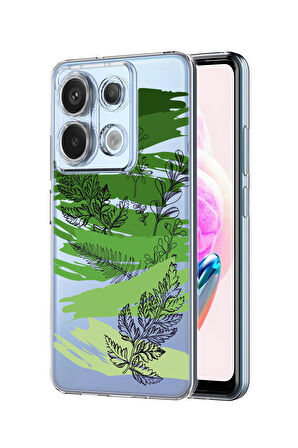 Xiaomi Redmi Note 13 Pro 4G Uyumlu Secret Life Desenli Premium Silikonlu Şeffaf Telefon Kılıfı