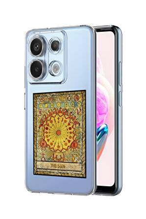 Xiaomi Redmi Note 13 Pro 4G Uyumlu The Sun Desenli Premium Silikonlu Şeffaf Telefon Kılıfı