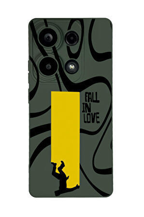 Xiaomi Redmi Note 13 Pro 4G Uyumlu Fall In Love Desenli Premium Silikonlu Lansman Telefon Kılıfı