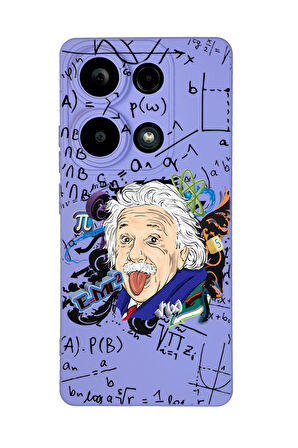 Xiaomi Redmi Note 13 Pro 4G Uyumlu Einstein Desenli Premium Silikonlu Lansman Telefon Kılıfı