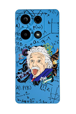 Xiaomi Redmi Note 13 Pro 4G Uyumlu Einstein Desenli Premium Silikonlu Lansman Telefon Kılıfı