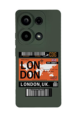 Xiaomi Redmi Note 13 Pro 4G Uyumlu London Yaprak Desenli Premium Silikonlu Lansman Telefon Kılıfı