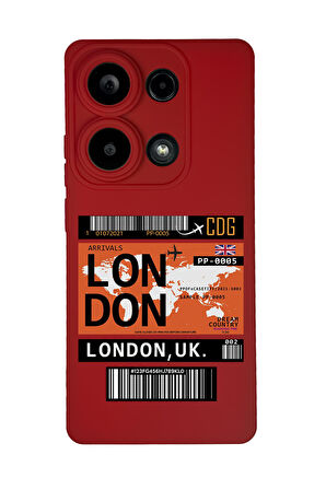 Xiaomi Redmi Note 13 Pro 4G Uyumlu London Yaprak Desenli Premium Silikonlu Lansman Telefon Kılıfı