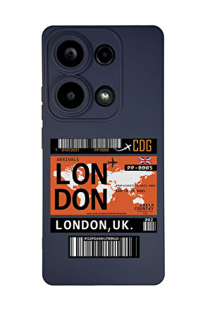 Xiaomi Redmi Note 13 Pro 4G Uyumlu London Yaprak Desenli Premium Silikonlu Lansman Telefon Kılıfı