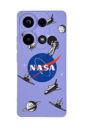 Xiaomi Redmi Note 13 Pro 4G Uyumlu Nasa Desenli Premium Silikonlu Lansman Telefon Kılıfı