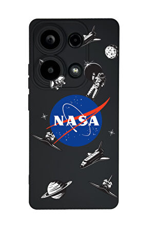 Xiaomi Redmi Note 13 Pro 4G Uyumlu Nasa Desenli Premium Silikonlu Lansman Telefon Kılıfı