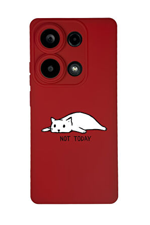 Xiaomi Redmi Note 13 Pro 4G Uyumlu Not Today Desenli Premium Silikonlu Lansman Telefon Kılıfı