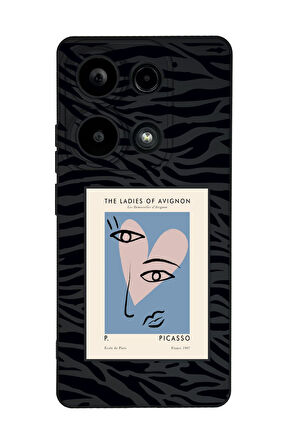 Xiaomi Redmi Note 13 Pro 4G Uyumlu Picasso Desenli Premium Silikonlu Lansman Telefon Kılıfı