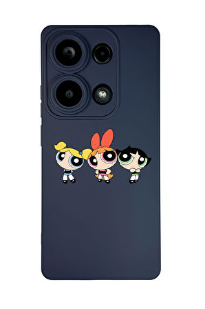 Xiaomi Redmi Note 13 Pro 4G Uyumlu Powerpuff Girls Desenli Premium Silikonlu Lansman Telefon Kılıfı
